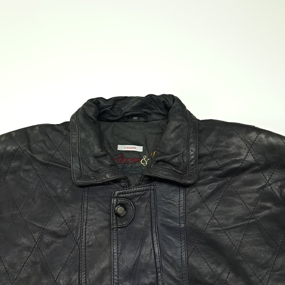 CL762 XL 로버앤레이크스 90s 양가죽 퀼팅 자켓 점퍼 상품이미지2