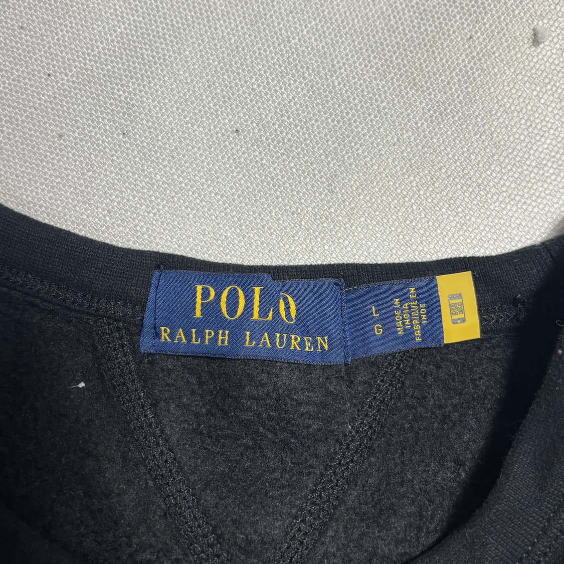 L 폴로랄프로렌 블랙 기모 맨투맨 상품이미지4