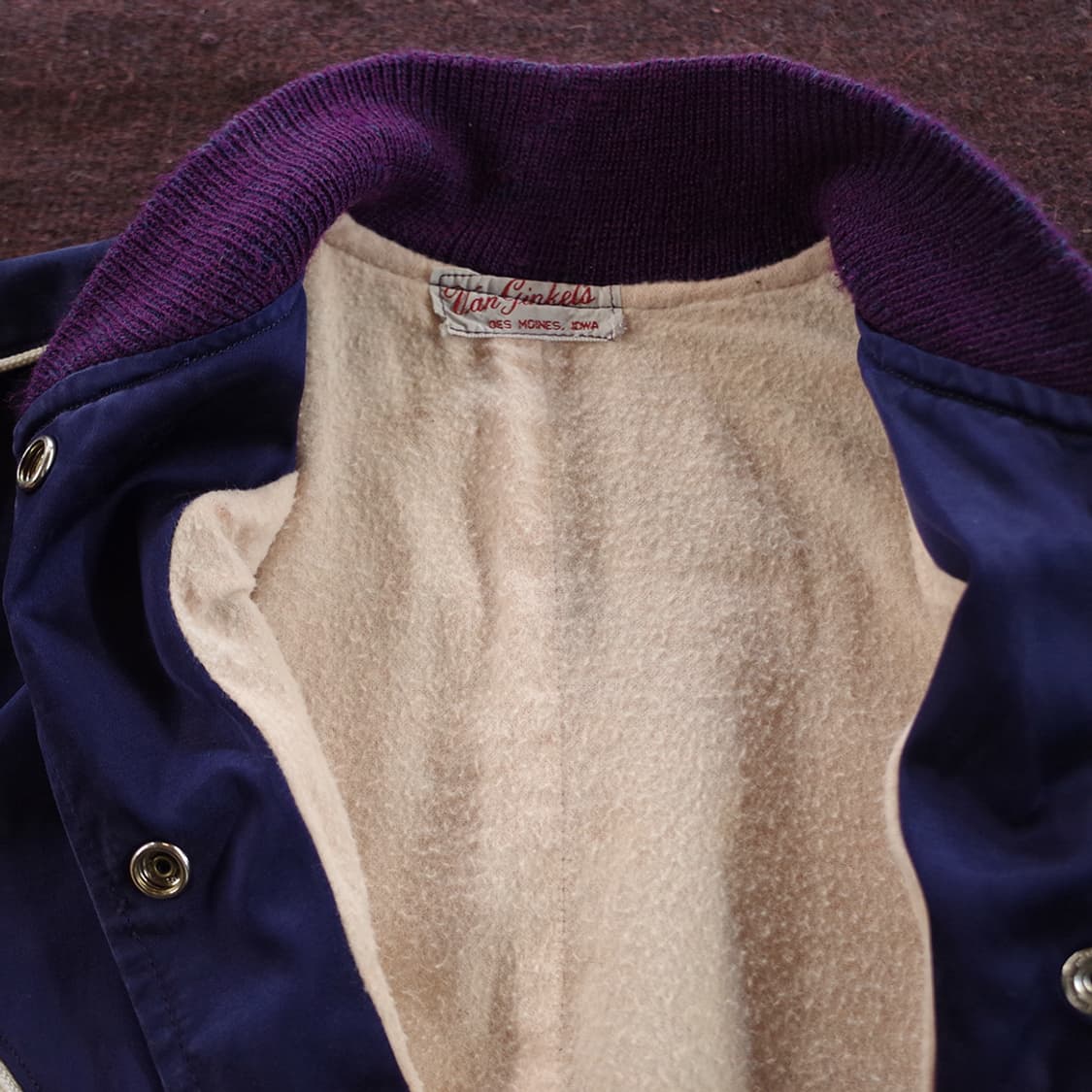 1960‘s Van Ginkel's Satin Varsity Jacket 상품이미지9