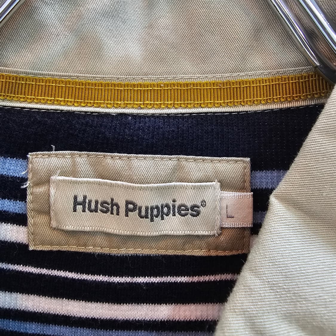 허쉬퍼피 스트라이프 카라 와플 티셔츠 상품이미지8