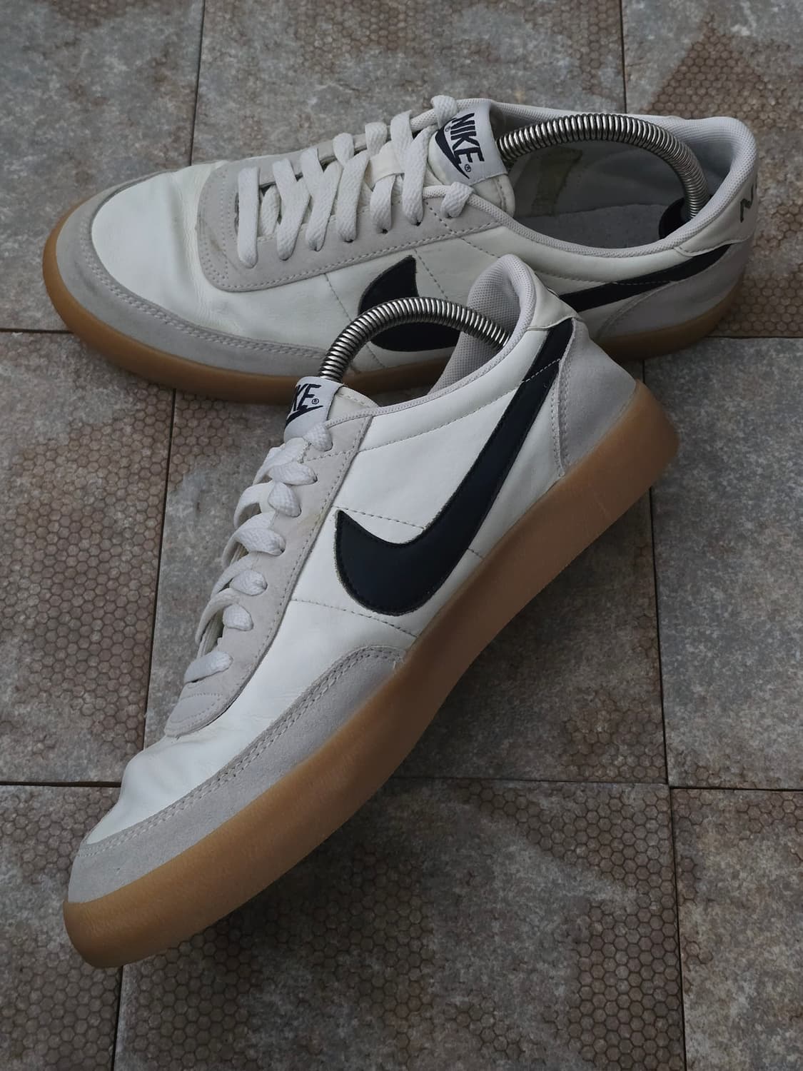 (280)나이키 킬샷 2 레더 오일 그레이 검  상품이미지5