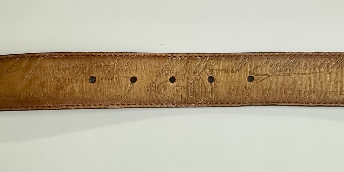 벨루티 켈리그라프 베네치아 클래식 카프 레더 벨트 100 상품이미지6