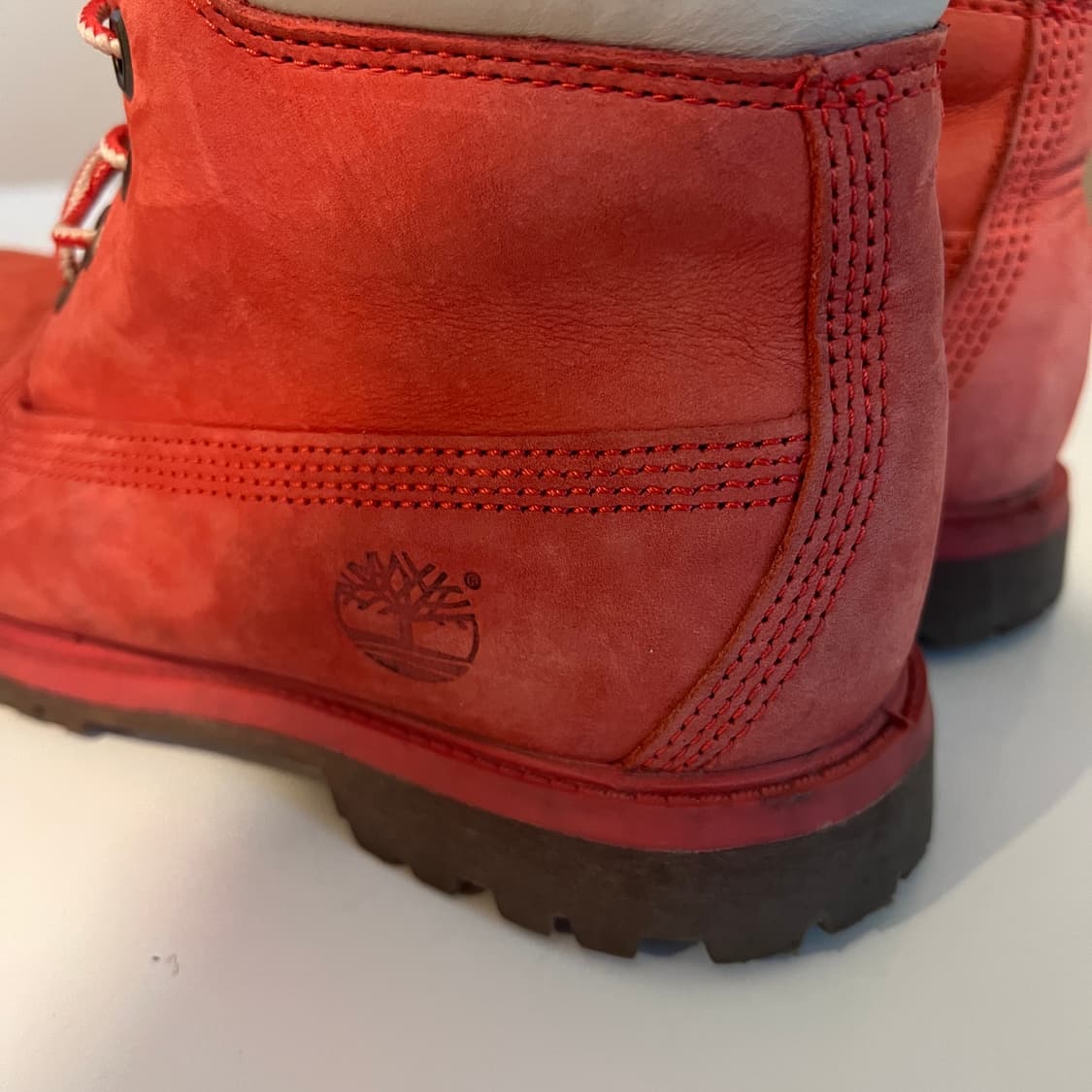 팀버랜드 6인치 프리미엄 워터프루프 레드 누벅 부츠 상품이미지4
