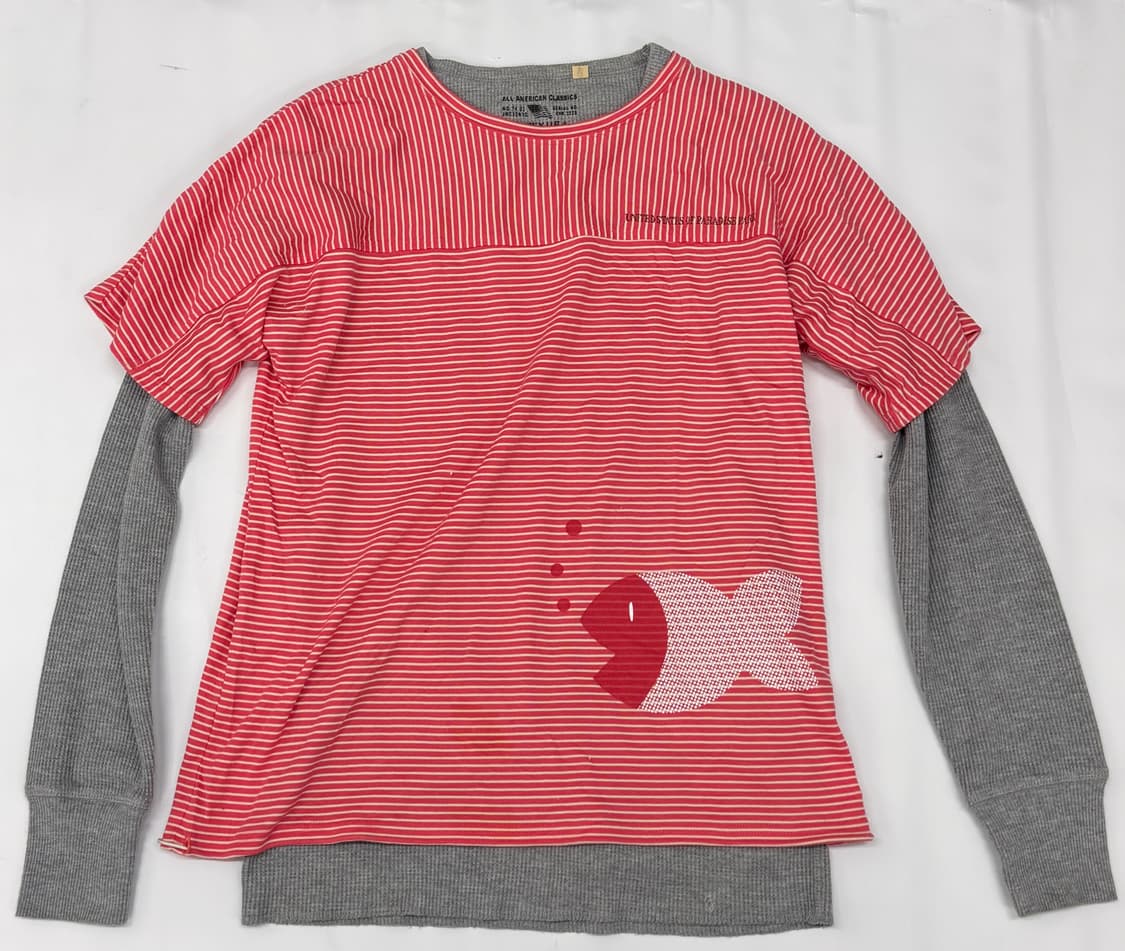 🍑하구미의 체크 레이어드 코디세트🍑반팔티 모리걸 괴짜룩 데코라 빈티지 상품이미지4