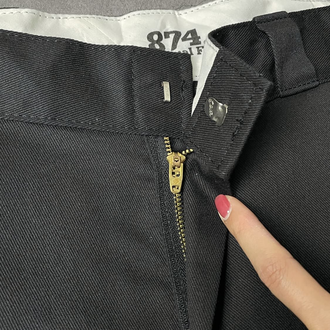 DICKIES 디키즈874 빈티지 블랙 워크 팬츠 A01064 상품이미지3
