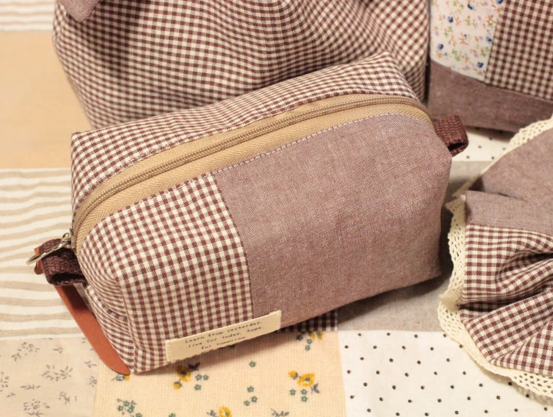 핸드메이드 브라운 미니 파우치 상품이미지10