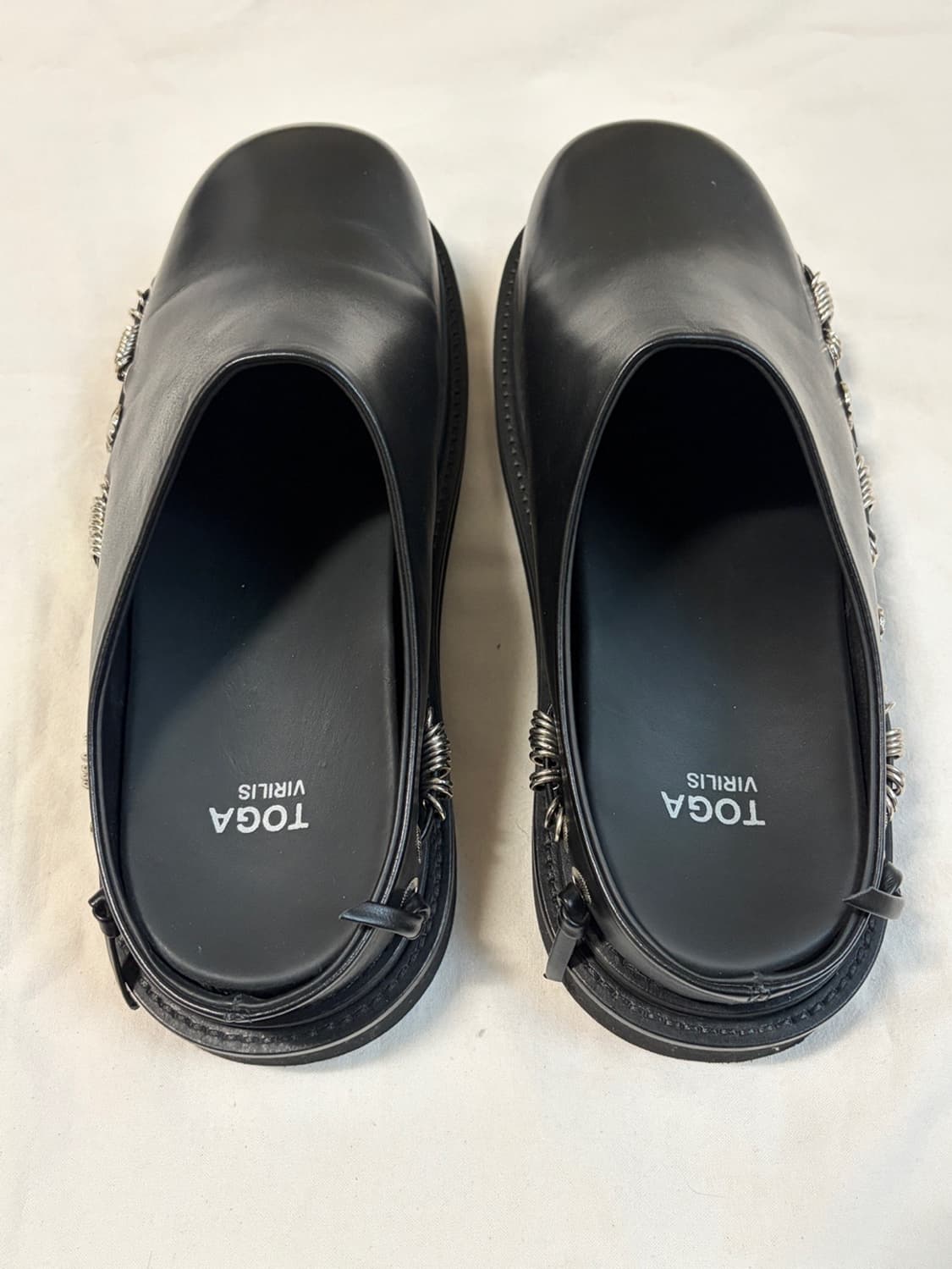 토가 레더 뮬 블랙 TOGA Pulla 슬립온 슬리퍼 클로그 상품이미지5