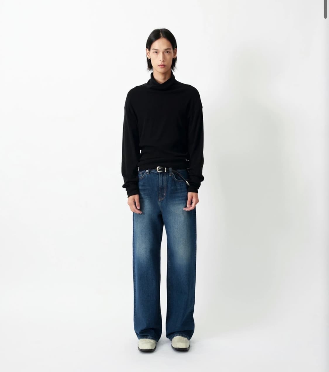 중청 와이드 데님 팬츠 판매합니다 상품이미지1