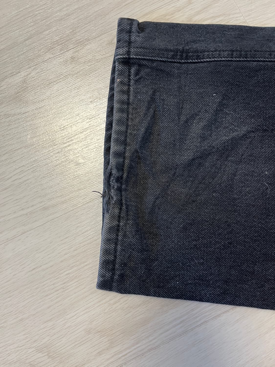 하프시코드 레귤러 데님 흑청 3 상품이미지4