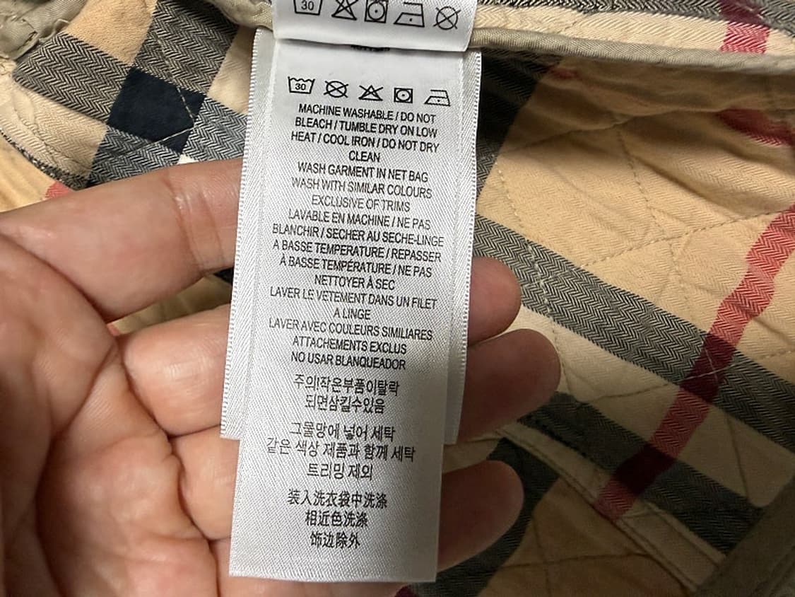 버버리 키즈 퀼팅 자켓 아동용 6Y 상품이미지7