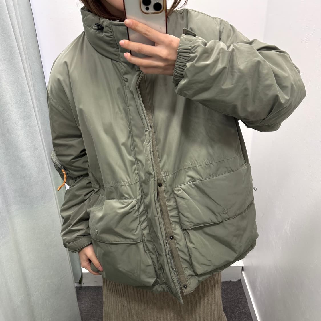 코닥 카키 야상 패딩 상품이미지1