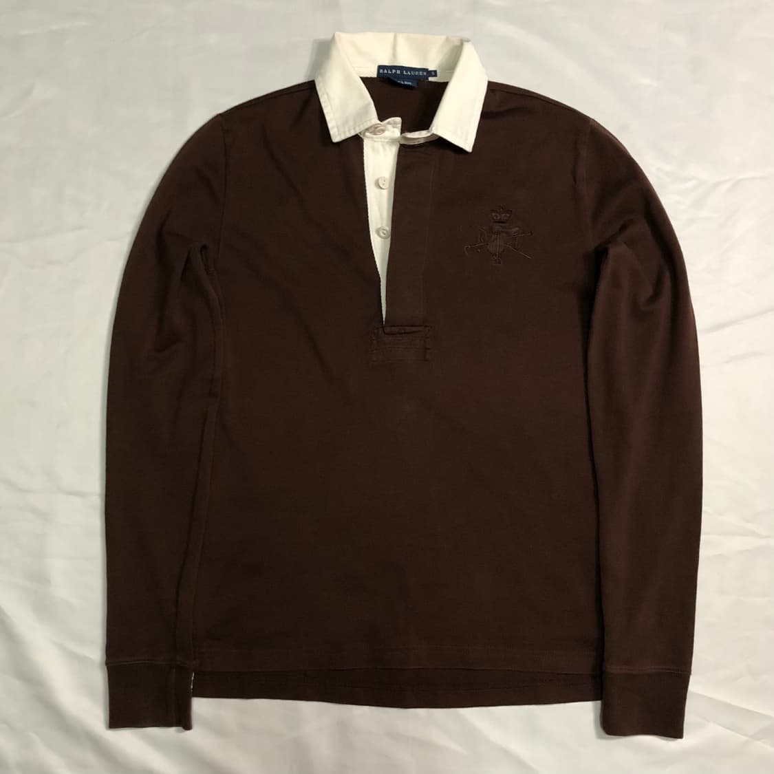 폴로 랄프로렌 트리플 포니 브라운 럭비티 상품이미지3
