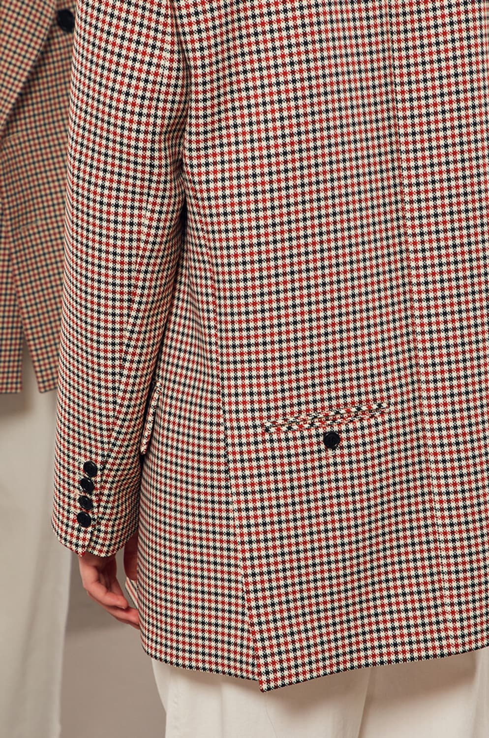 시스템 파리컬렉션 세미오버핏 간절기 체크자켓 55사이즈 상품이미지4