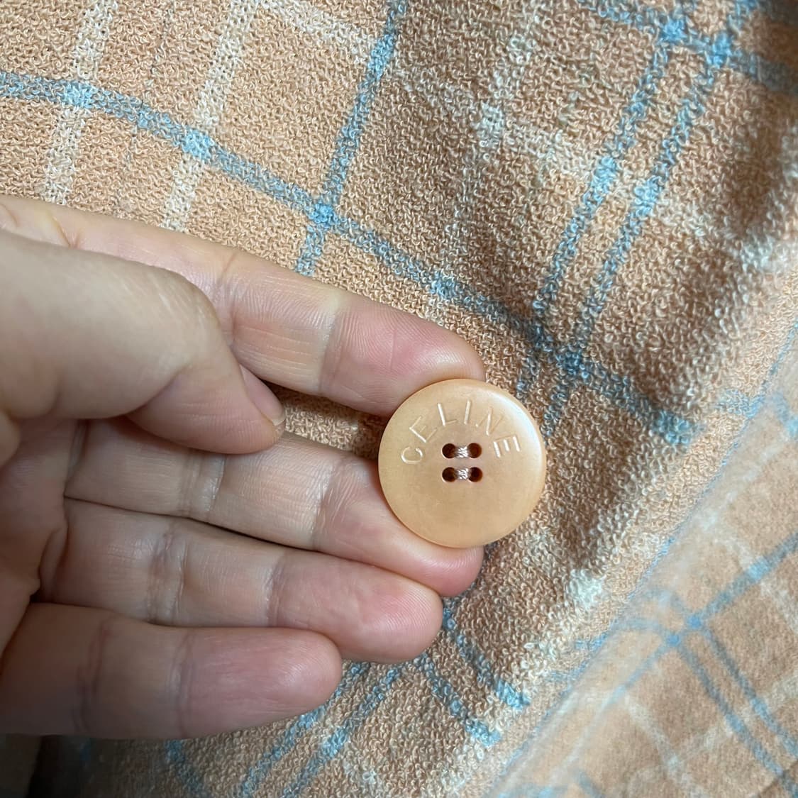 셀린느 빈티지 체크 울 자켓 상품이미지5