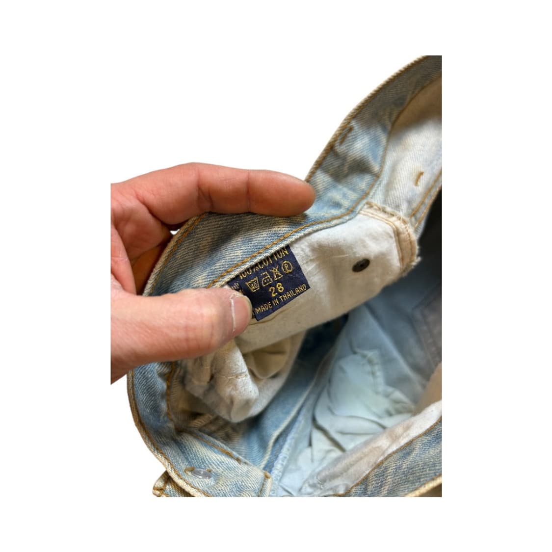 W-S) 랭글러 Wrangler 라이트 워싱 스트레이트 핏 데님 팬츠 B 상품이미지3