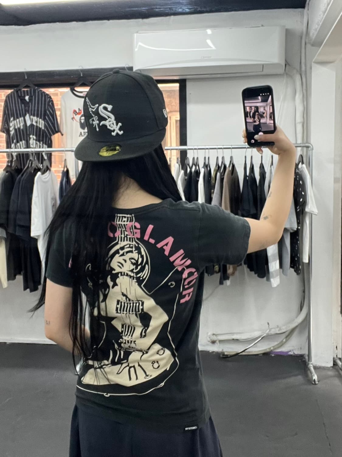 히스테릭 글래머 기타걸 티셔츠 상품이미지1