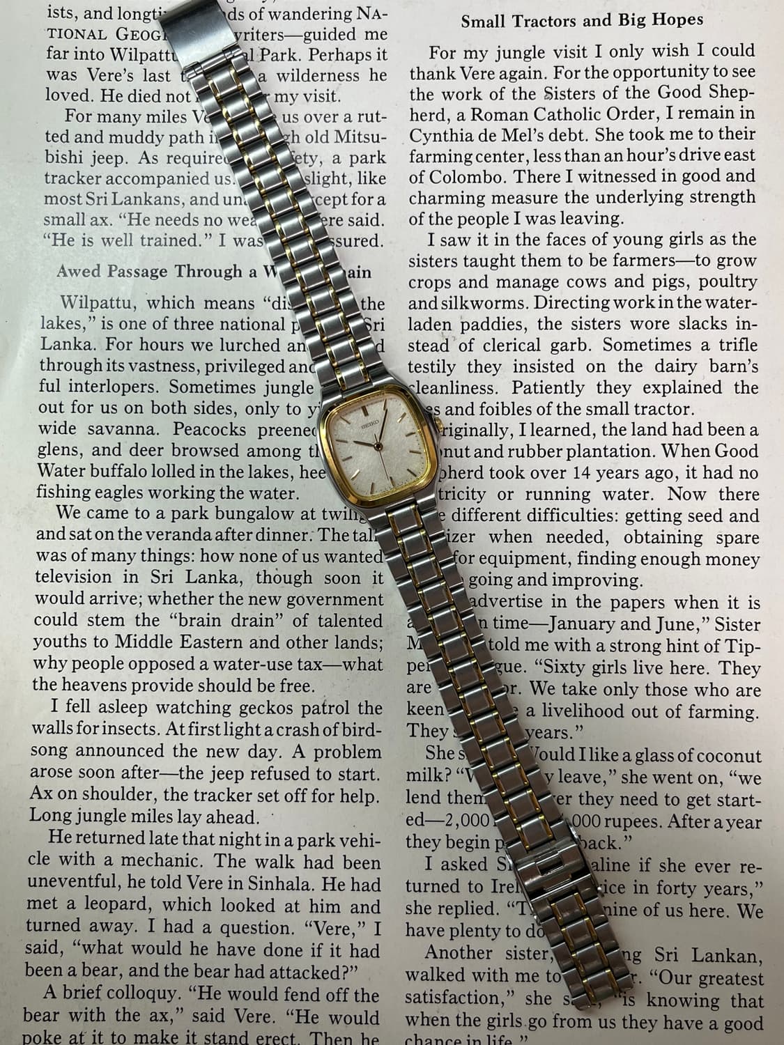  SEIKO 미니 스퀘어 레이디스 쿼츠 상품이미지3