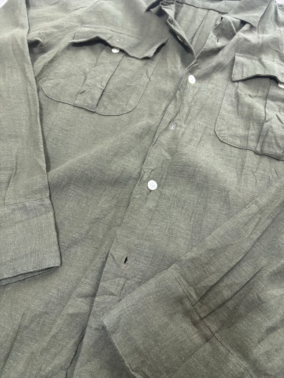 미국제 GARB 리넨100프로셔츠 사이즈 100-105 상품이미지4