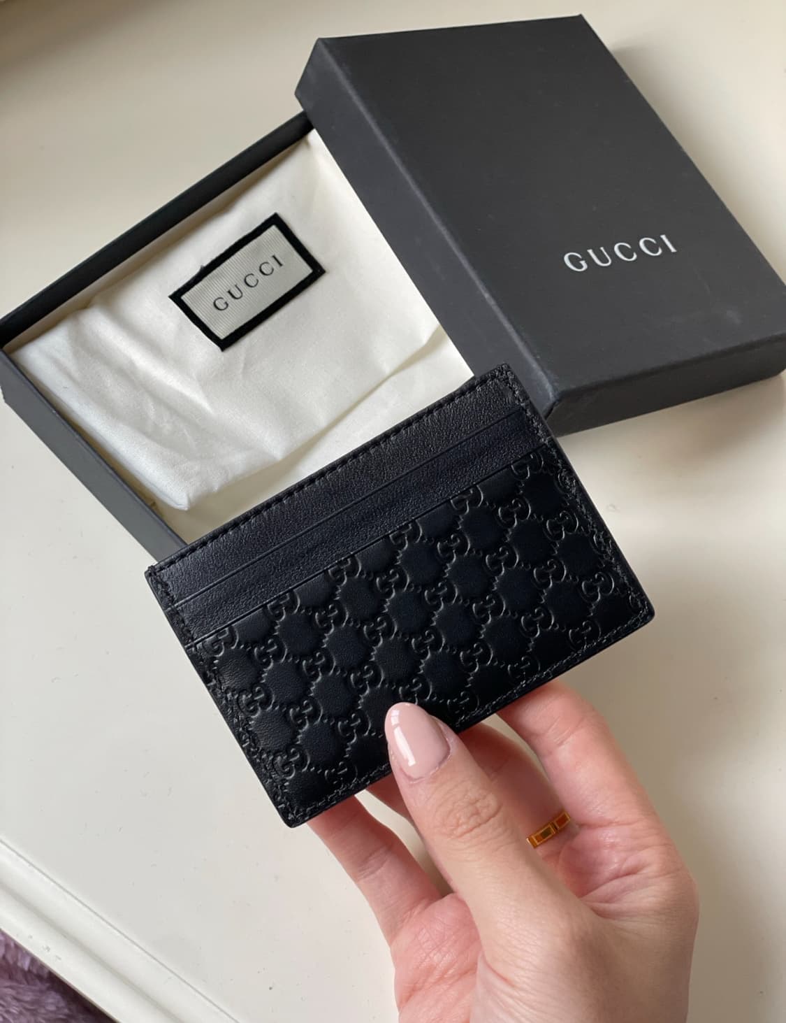 구찌 카드지갑 블랙 상품이미지1