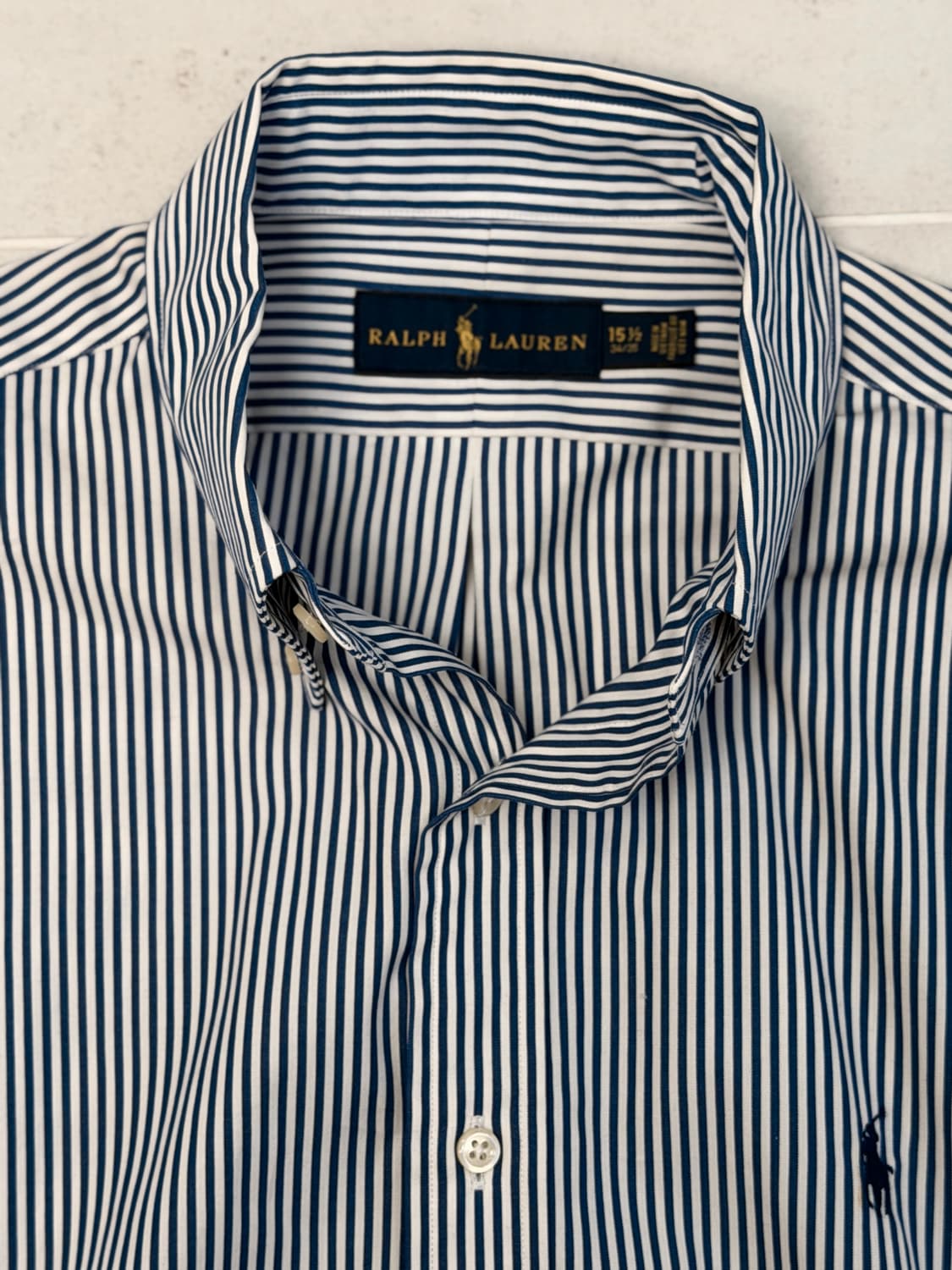 폴로 랄프로렌 블루 스트라이프셔츠 클래식핏 M(105정도 거의새상품) 상품이미지1