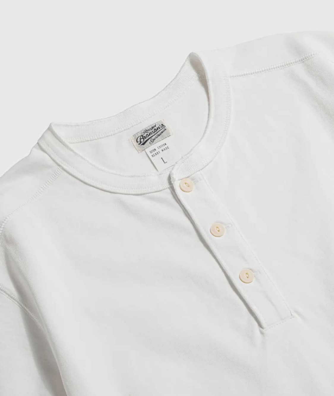 브론슨 10.6 oz Cotton 헨리넥 반팔 105 사이즈 상품이미지3