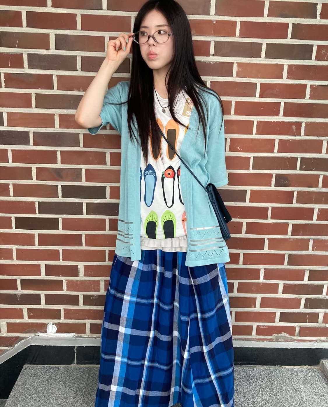 블루샤베트 괴짜소녀 빈티지 코디세트 4pcs 상품이미지5