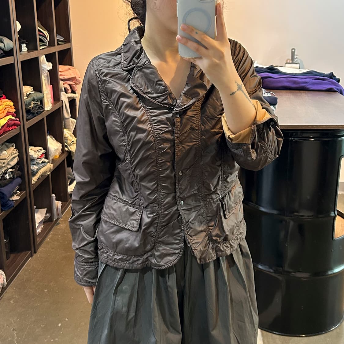 브라운 셔링 자켓 상품이미지6