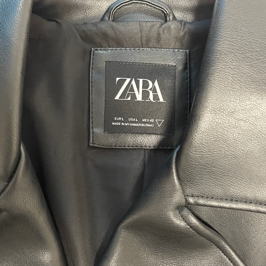 자라 바이커 라이더 자켓 가죽 자켓 상품이미지5