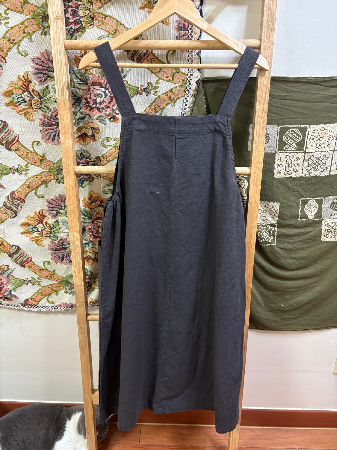 히피 모리 하구미 딥 그레이 레이어드 원피스  상품이미지6