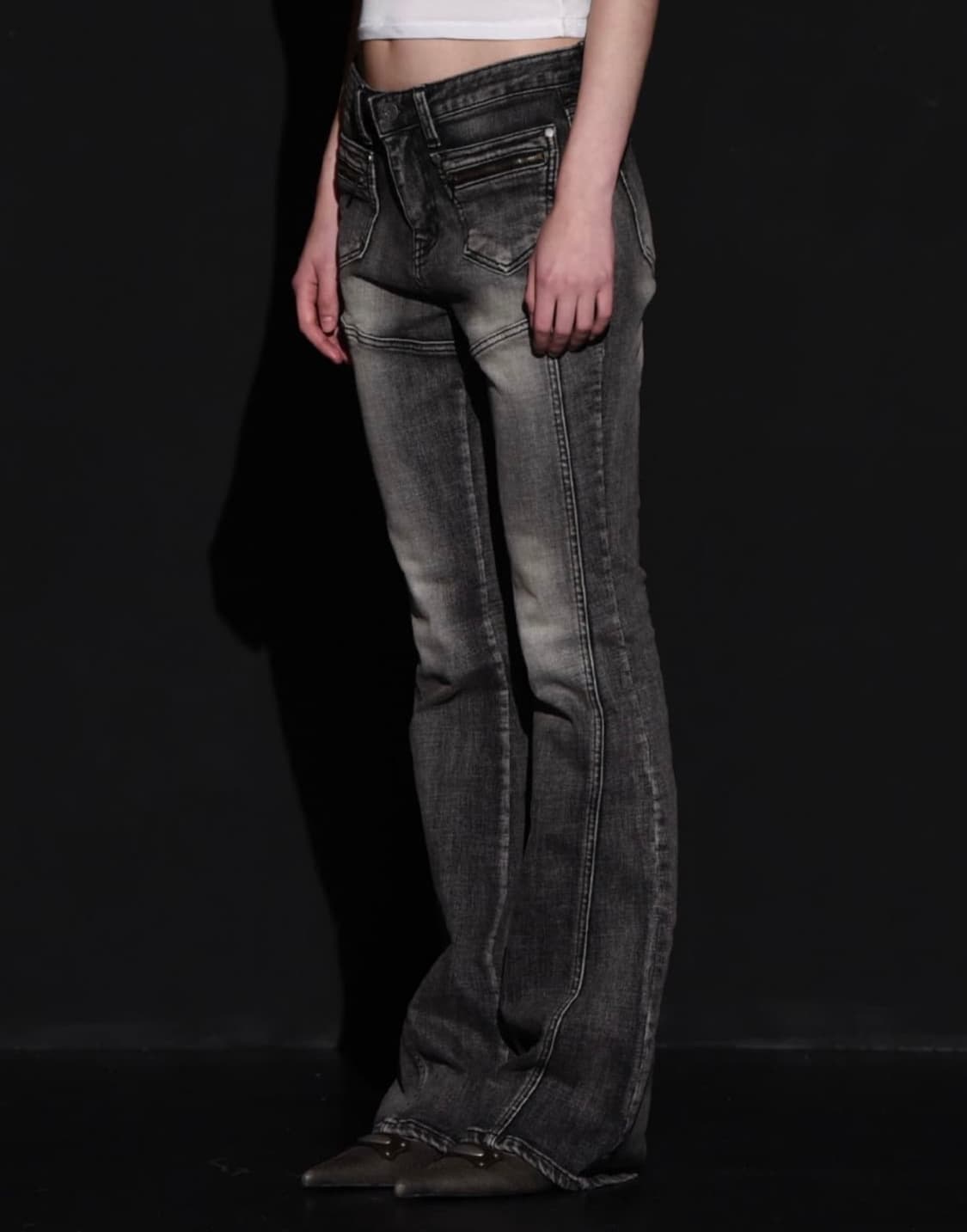 새)보헴서 부츠컷 그레이 S 상품이미지3