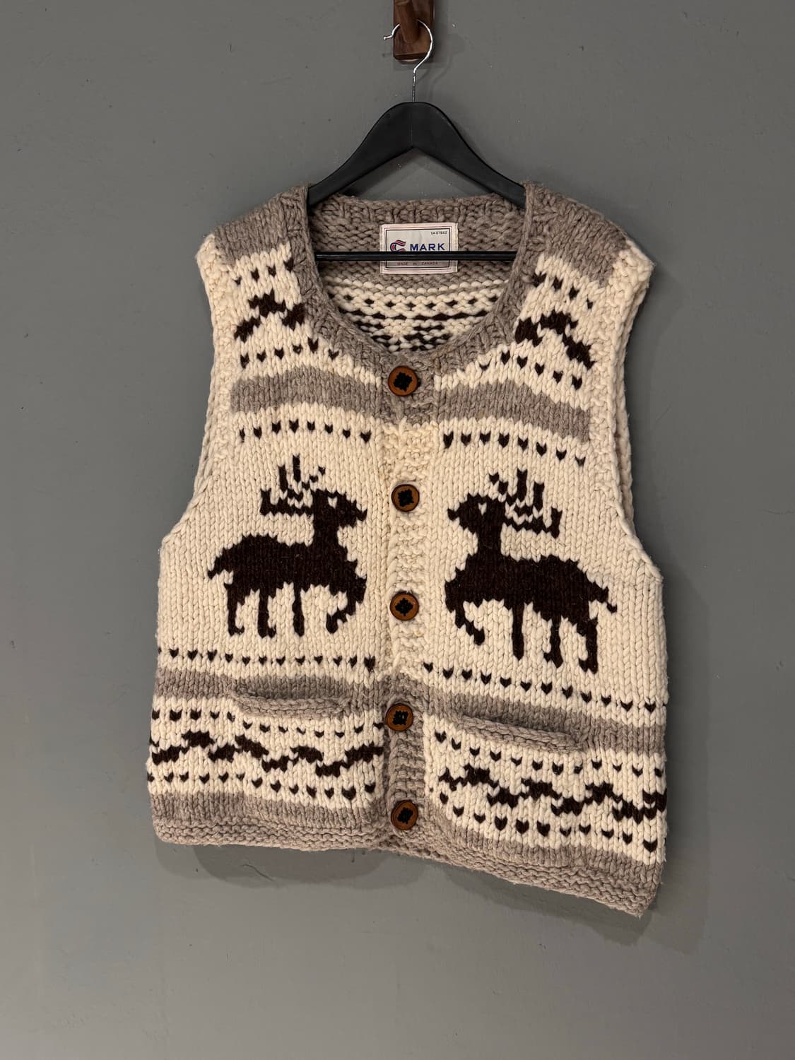 MARK 캐나다 노르딕 헤비울 코위찬 베스트  상품이미지1