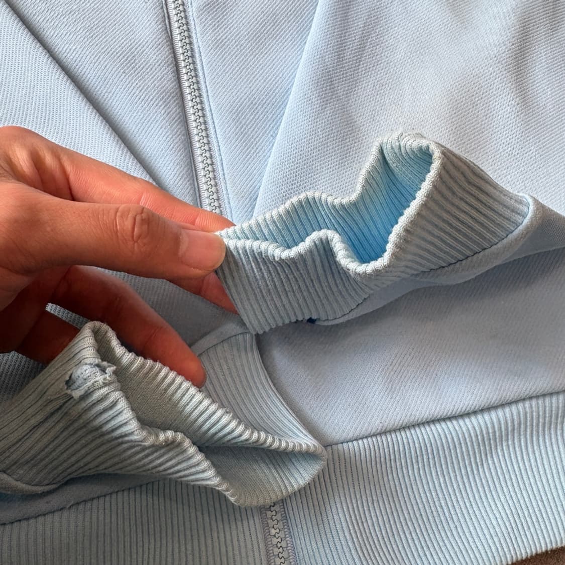 70s Adidas 70년대 생산 아디다스 스카이블루 져지 자켓 상품이미지9