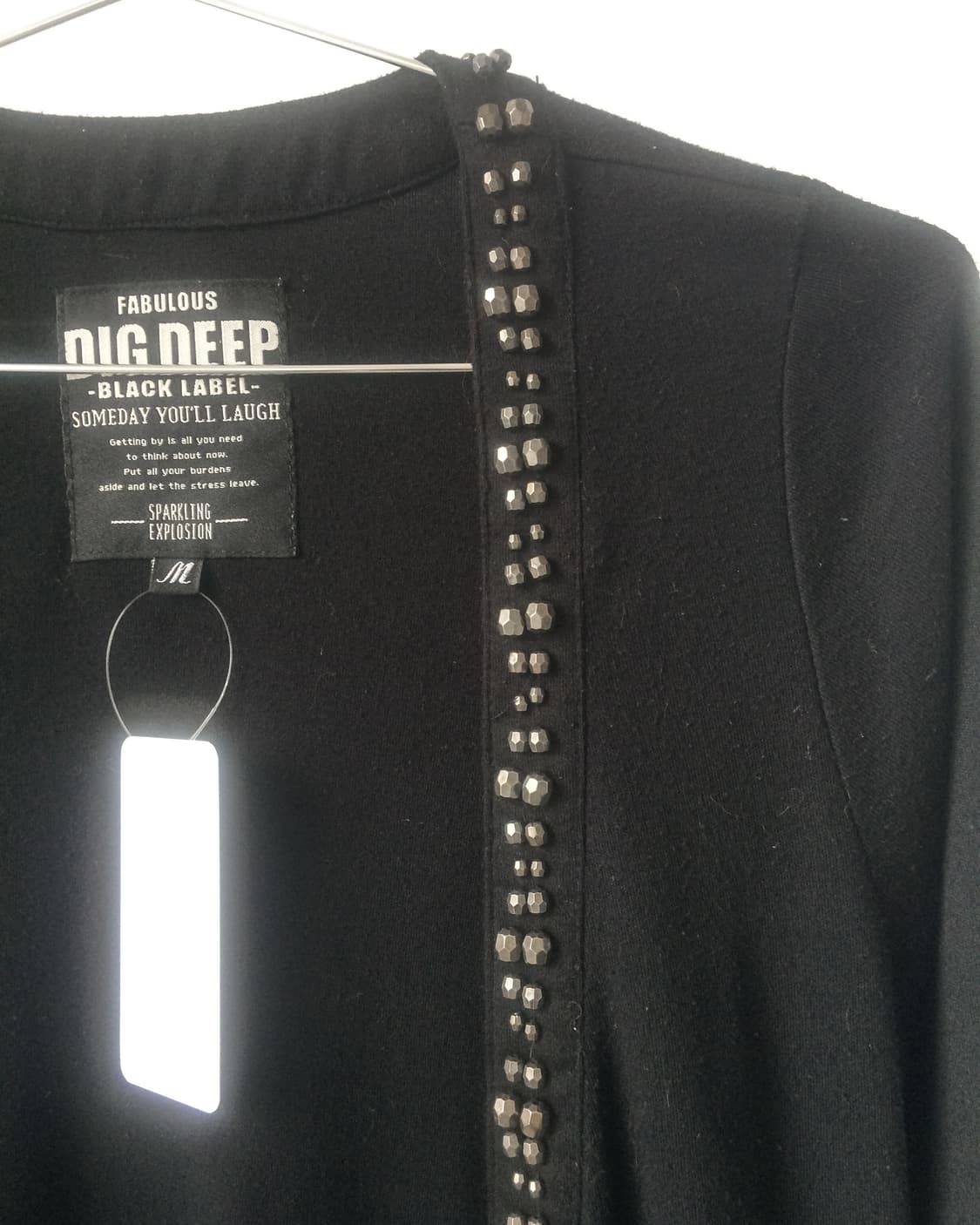 Dig deep beads point open cardigan 상품이미지5