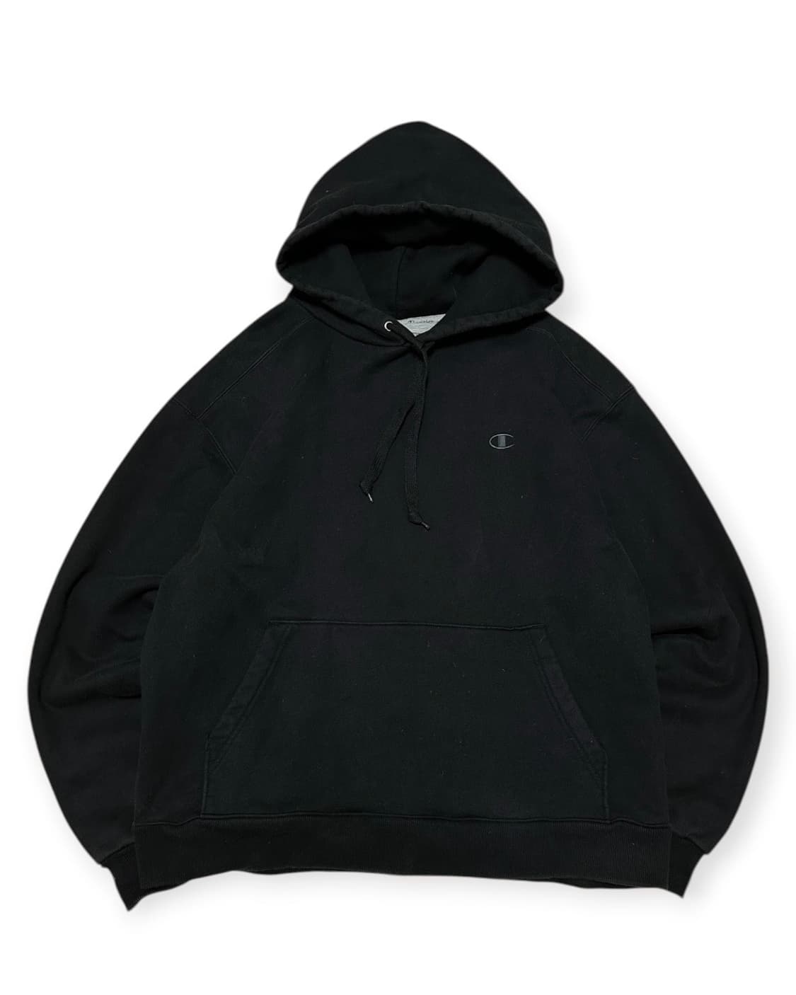 챔피온 리버스위브 블랙 후드티 상품이미지1