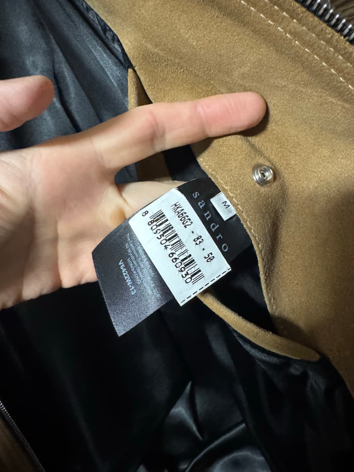 Sandro 산드로 가죽자켓 블루종 상품이미지6