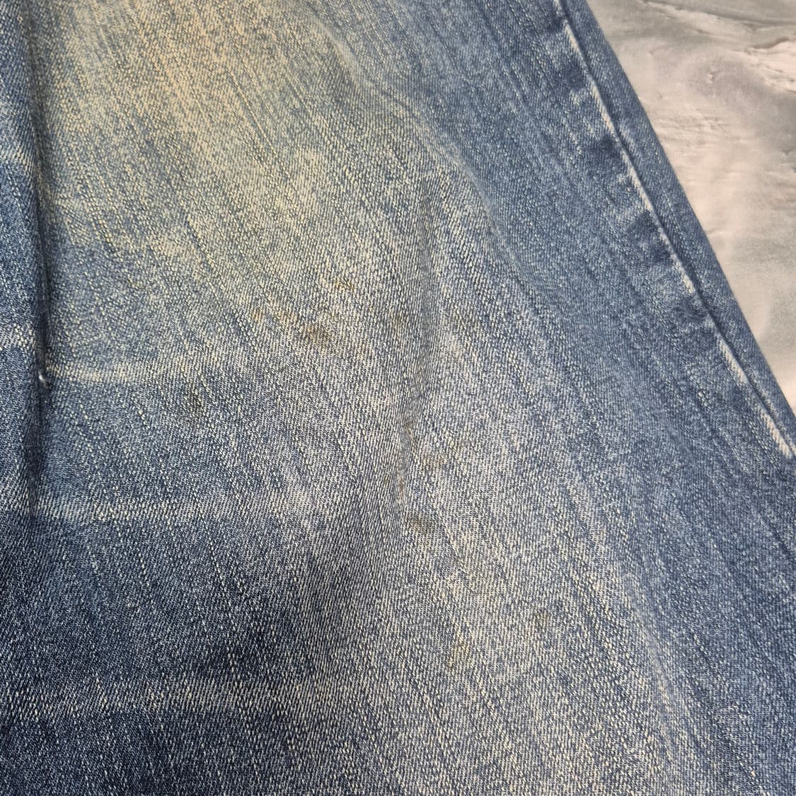 카라쿠리 타마시 오리엔탈 독수리 자수 데님 팬츠 상품이미지7