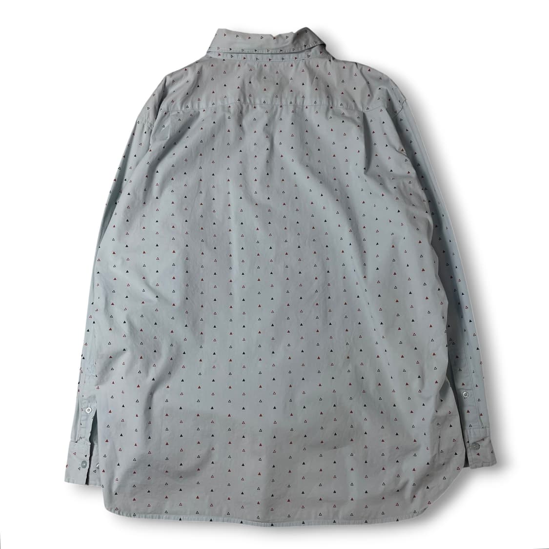 Lee 스카이블루 마이크로 트라이앵글 패턴 긴팔 셔츠 2XL 상품이미지3