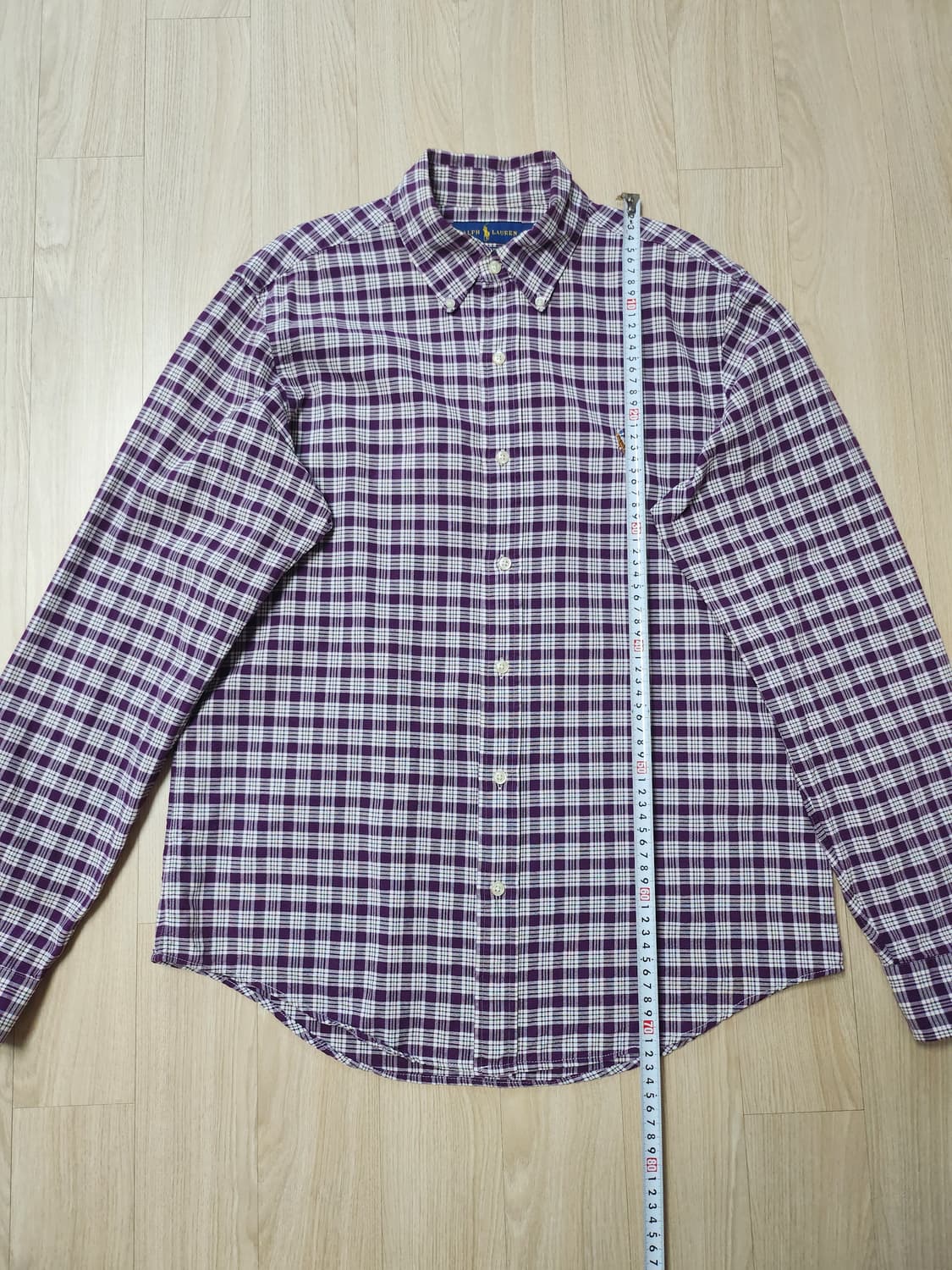 폴로랄프로렌 체크셔츠 (M 상품이미지5