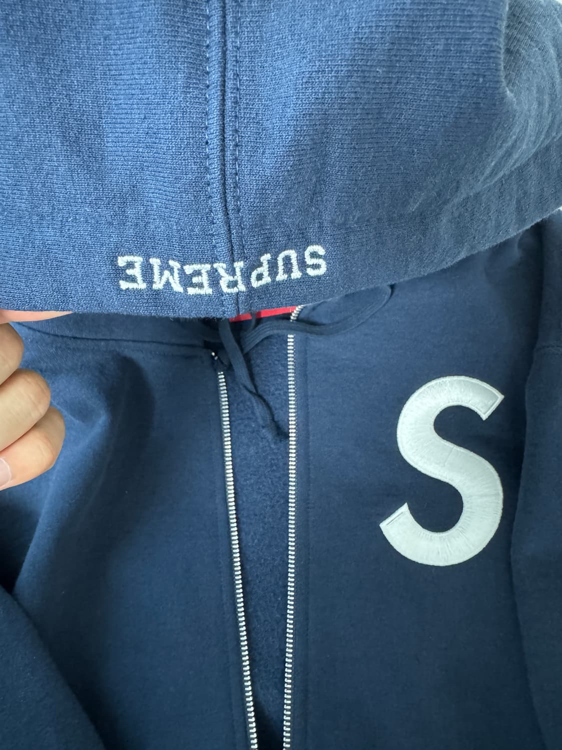슈프림 s 로고 후드집업 L 24fw 상품이미지4