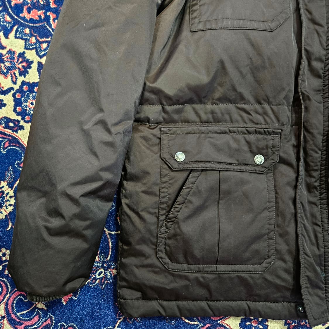 디펄스(D-PULSE) in Japan 브라운 덕다운 헌팅 점퍼 상품이미지7