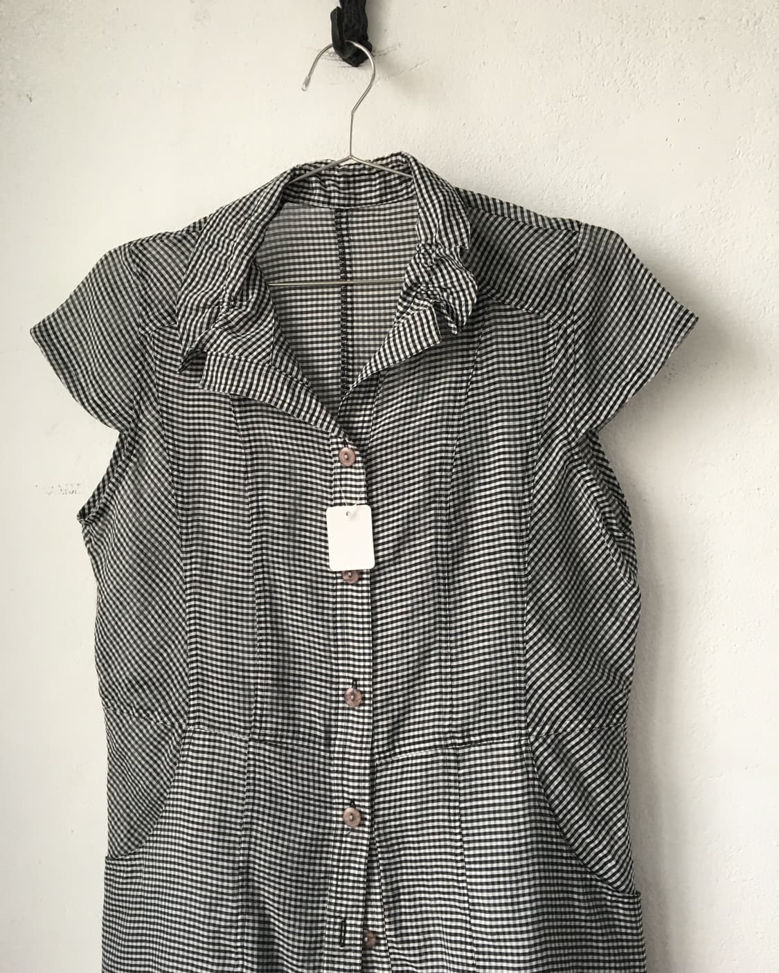 Check pattern blouse 상품이미지3