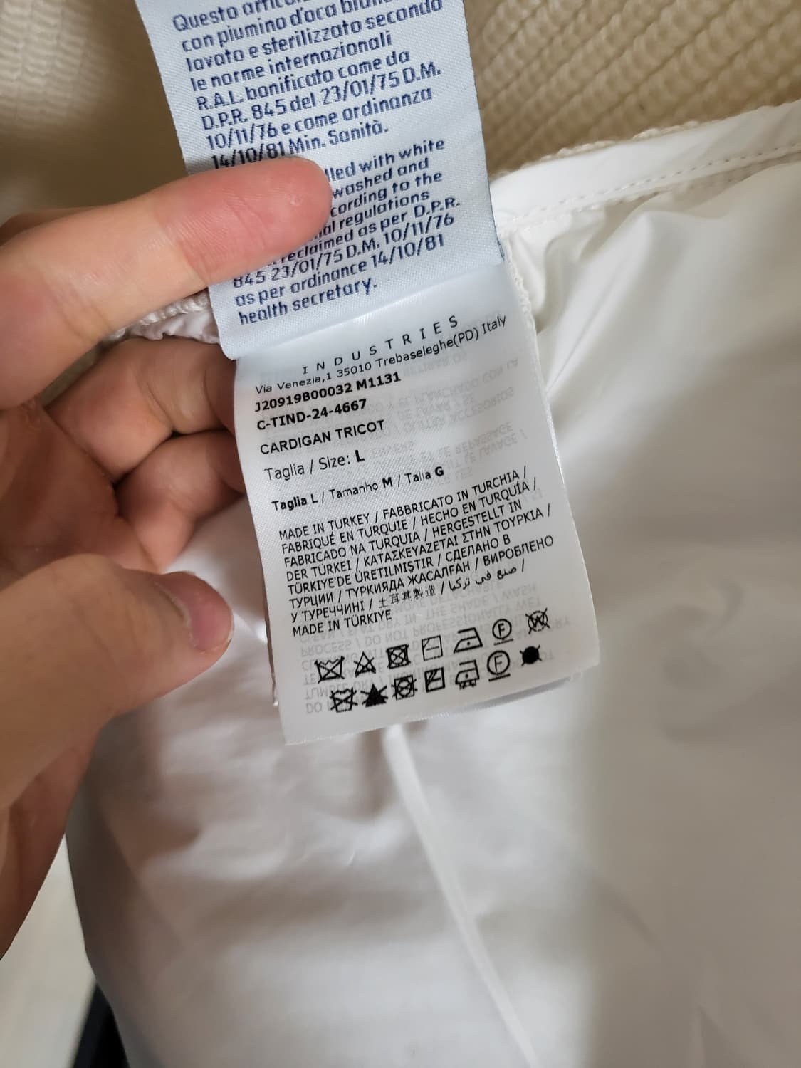 24FW 몽클레어 트리콧 니트패딩 L 상품이미지8