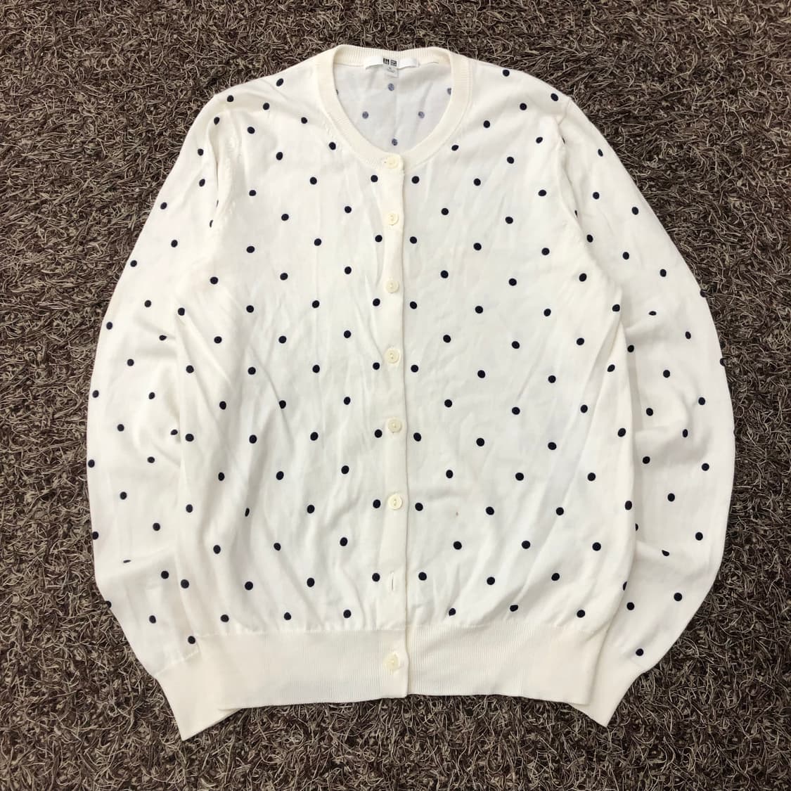 유니클로 폴카닷 도트 땡땡이 가디건 상품이미지1
