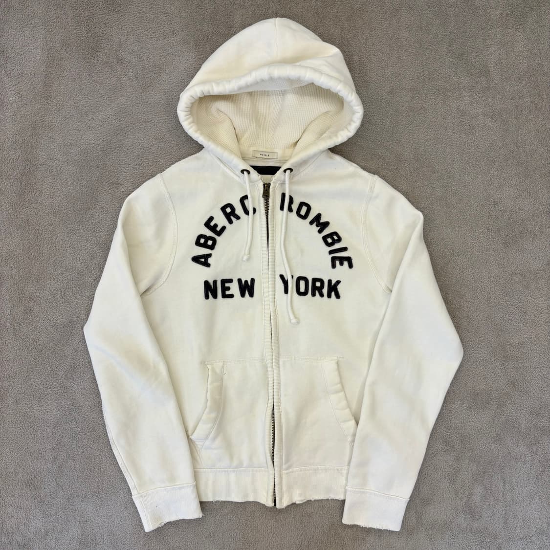 아베크롬비 크림화이트 후드집업 상품이미지1