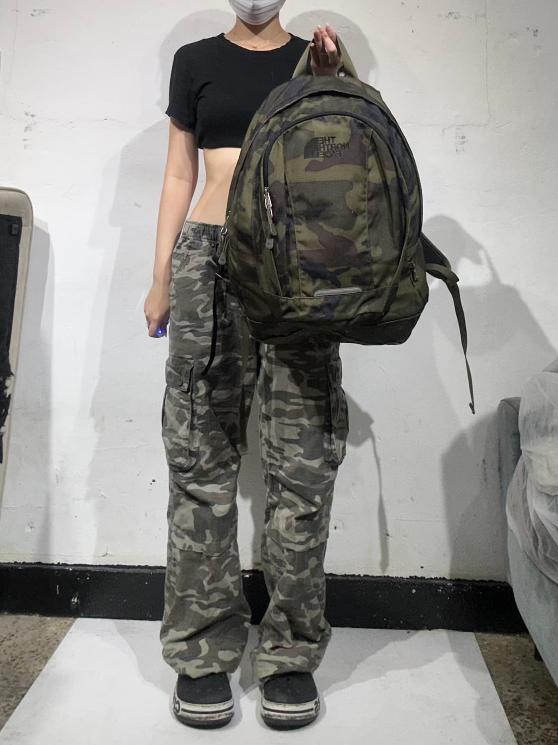 노스페이스 카키 밀리터리 카모 백팩 가방  상품이미지2