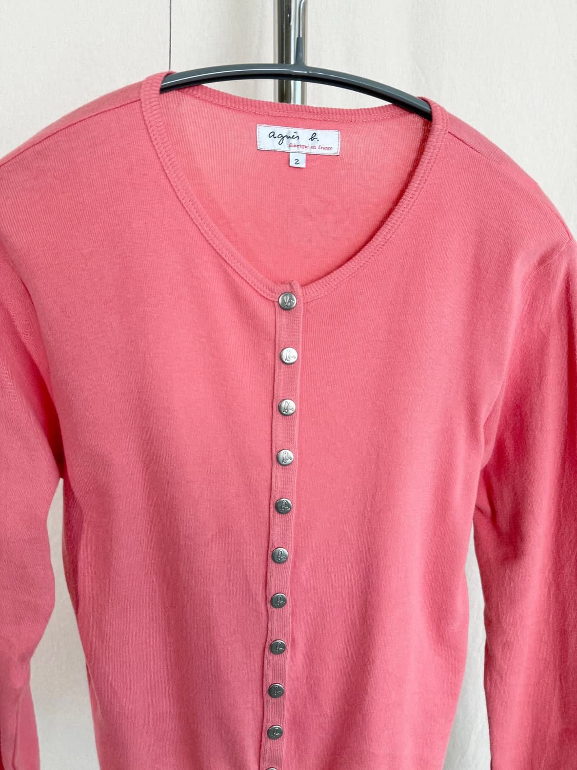 Agnes B. 코튼 가디건 (Made in France) 상품이미지3