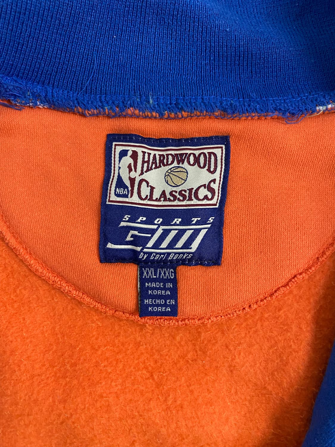 NBA 하드우드 클래식 뉴욕 닉스 면 집업 자켓 XXL 상품이미지3