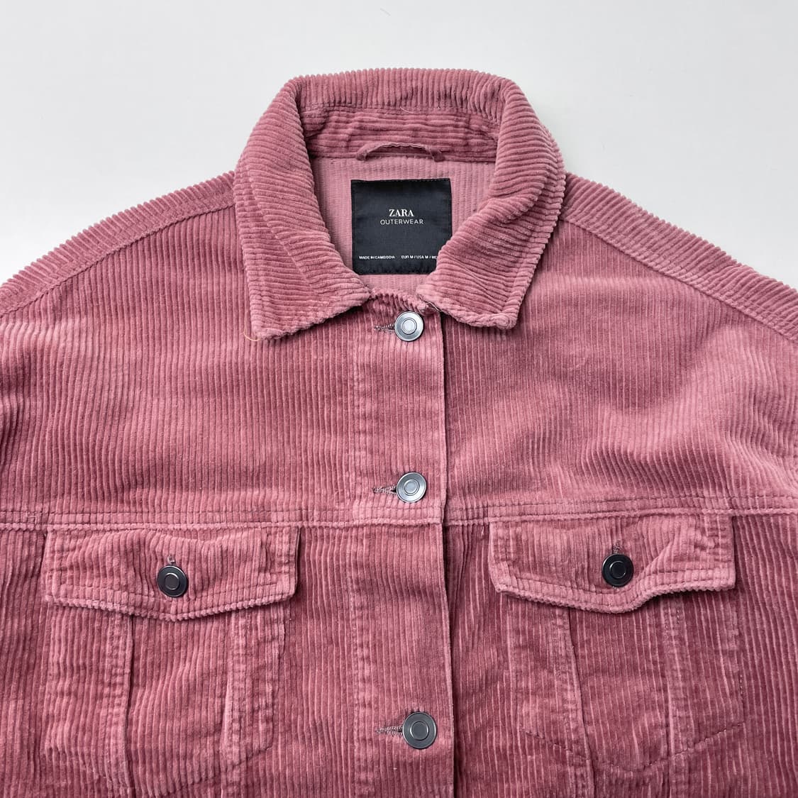 [중고] 자라 코듀로이 셔츠 자켓 USA M 상품이미지3