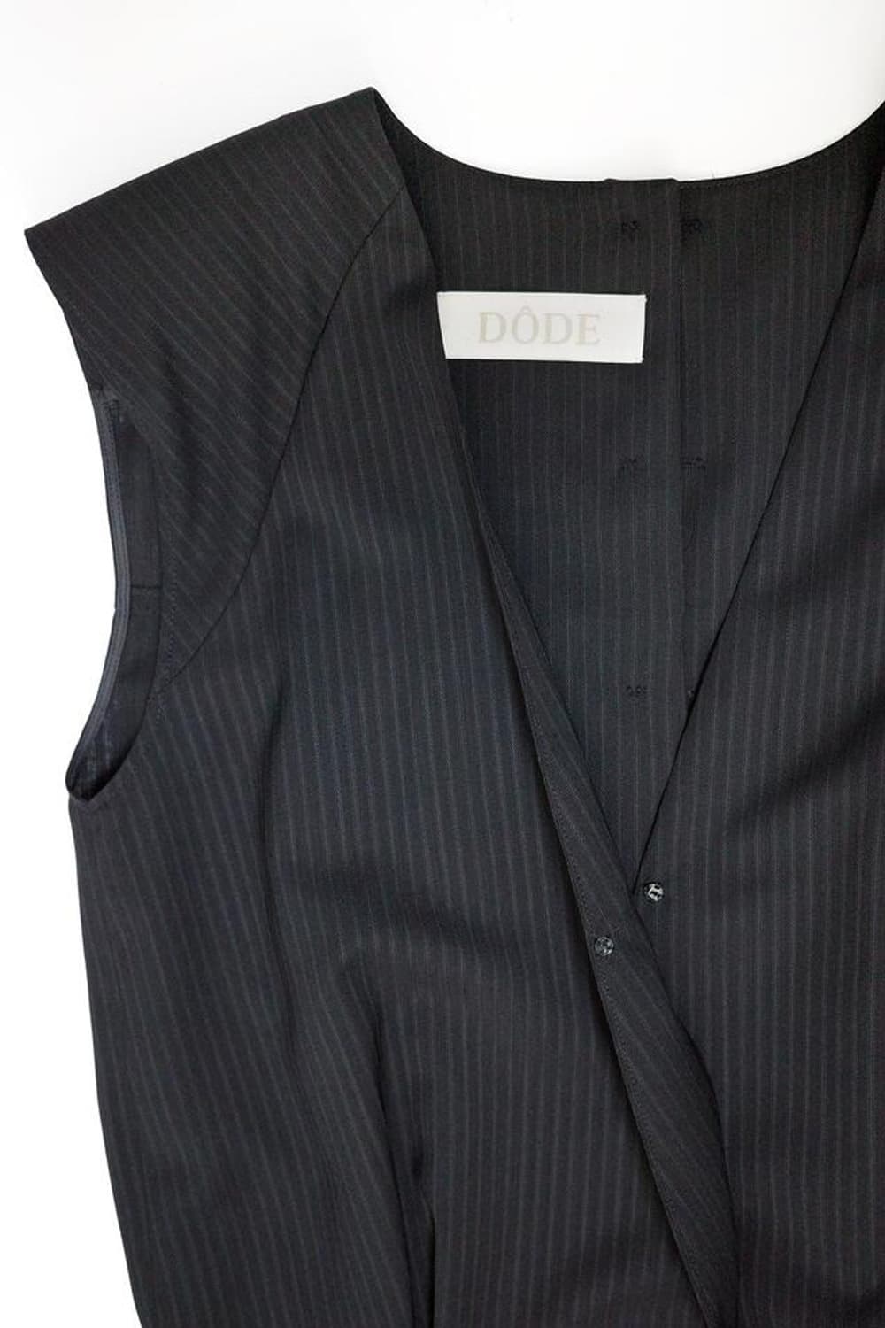 V넥 스트라이프 원피스 S 상품이미지6