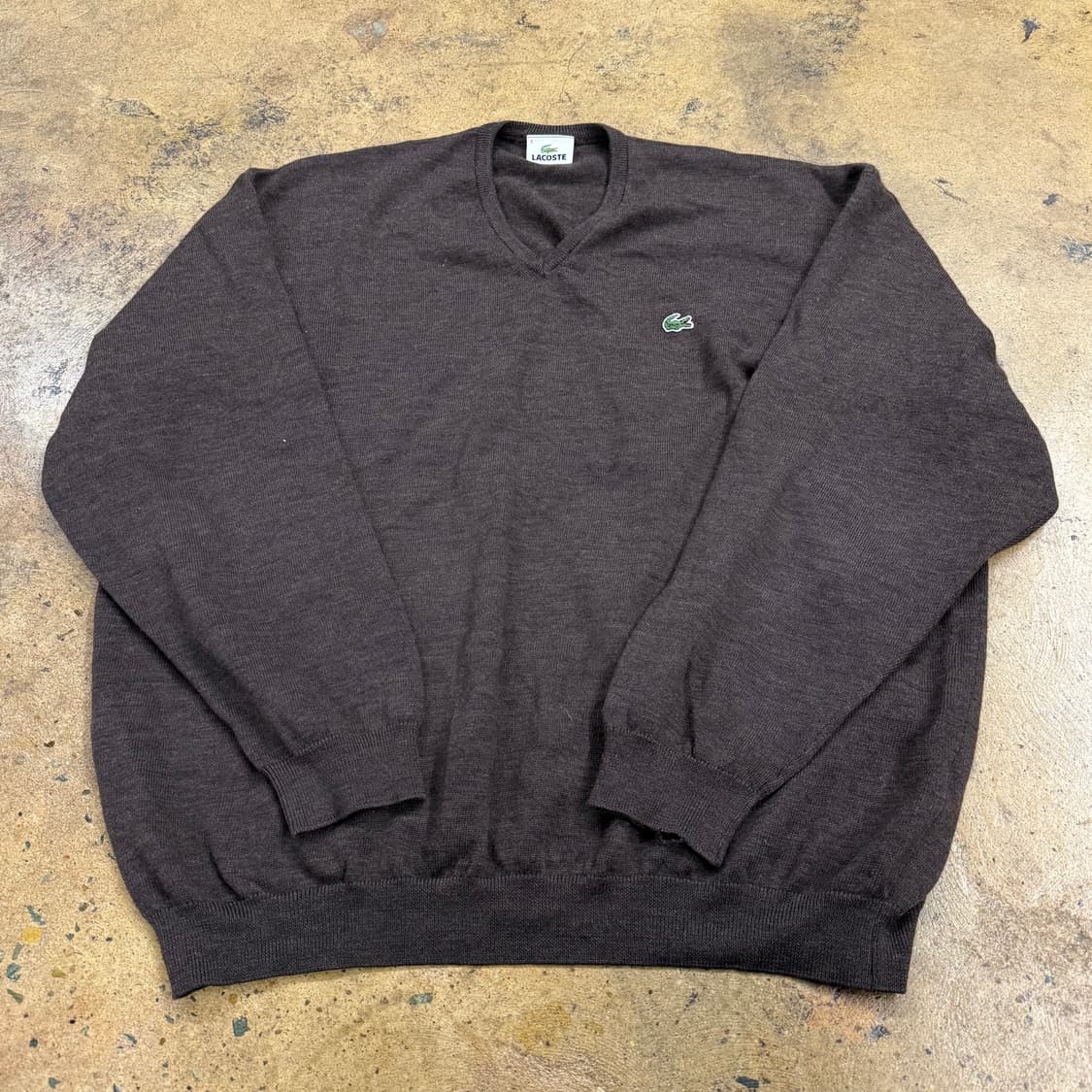 라코스테 브라운 브이넥 니트  상품이미지2